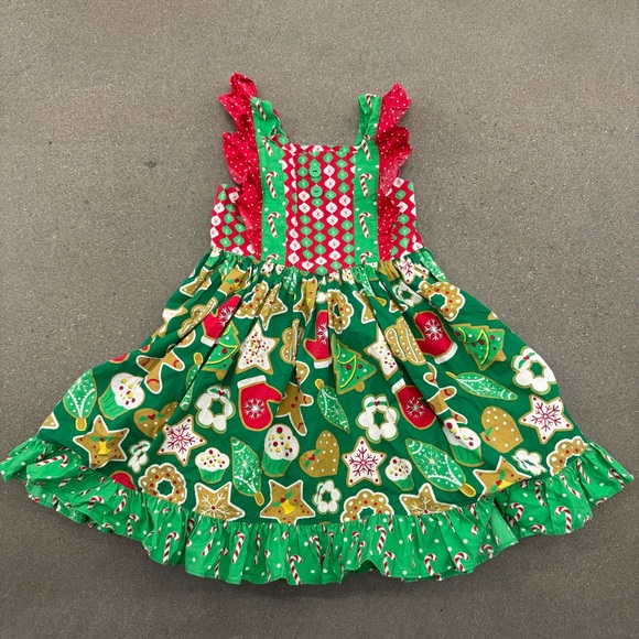 Eleanor Rose Girls Patchwork Holiday Dress Size 8-10 - Picture 1 of 8